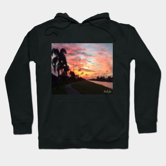 Southgate Sunset Hoodie by ArtByJ